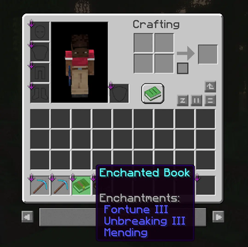 Book with extracted enchants
