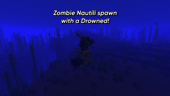 Zombie Nautili spawn with Drowned riders!
