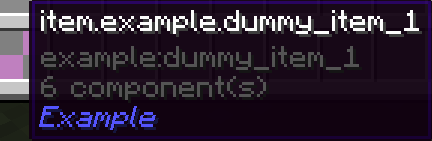 a cusotm item in the inventory
