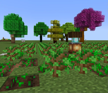 some trees, the multifarm and the peat engine