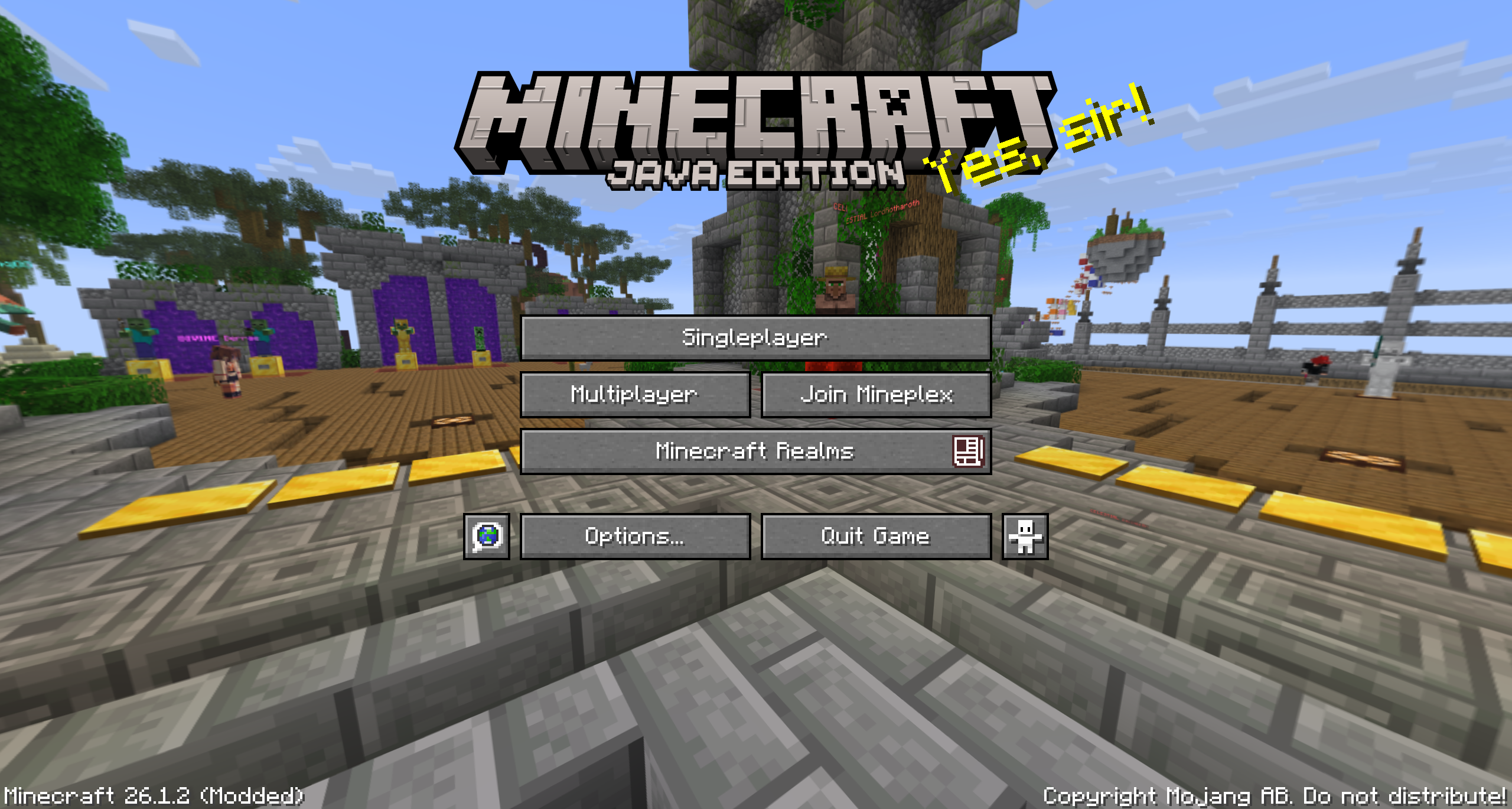 PlexMod main menu