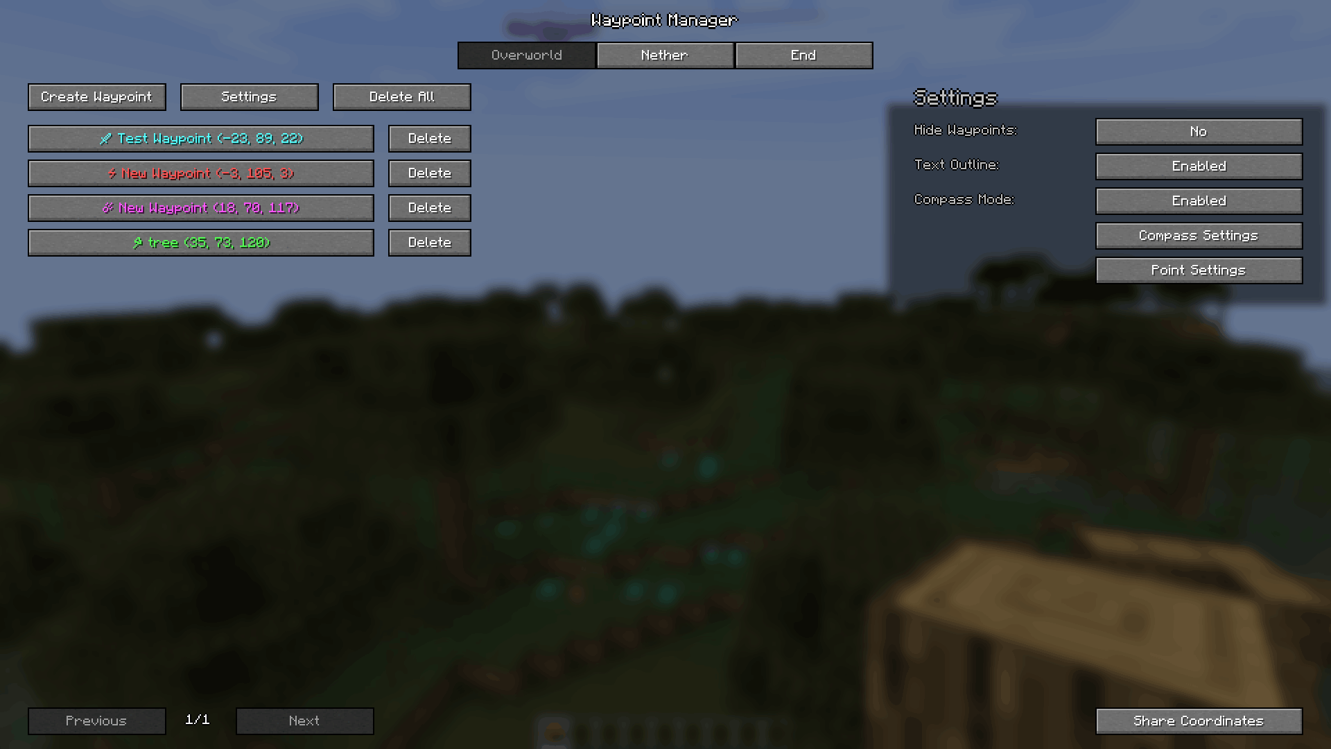 Waypoint Manager