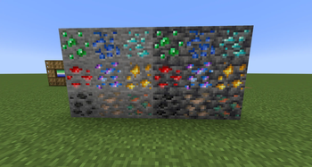 Chrysalis Relyx Ores shown between Vanilla ones.