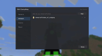Whitelist editor