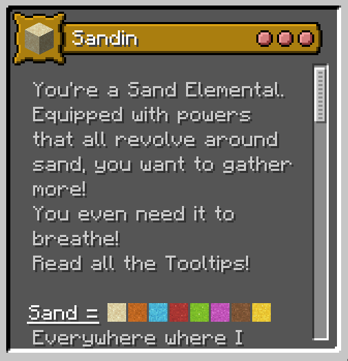 Choose Your Sandin Screenshot