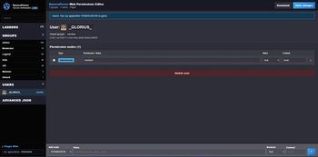 NP User Editor