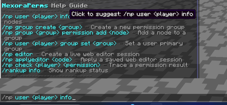 Clickable Help Menu