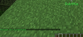 Subtitle Message