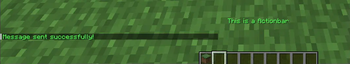 ActionBar Message