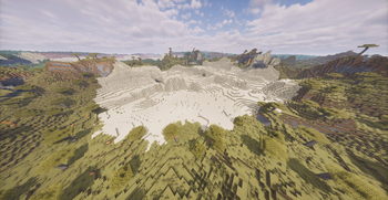 Small desert and windswept savanna