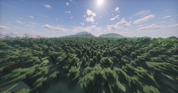 Taiga between mountains