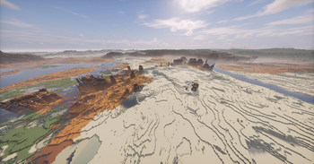 Badlands and desert