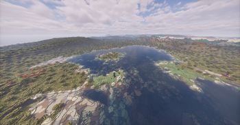 Very wide river
