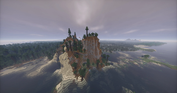 Windswept terrain taiga and swamp