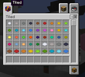 Small Tiles with Dye Depot