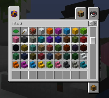 Small Tile Blocks with Dye Depot