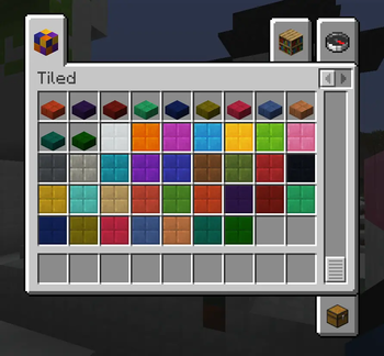 Tile Layers with Dye Depot