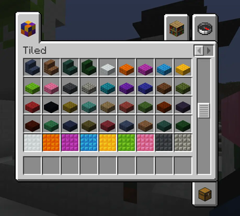 Small Tile Slabs with Dye Depot