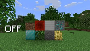 Textures with the pack OFF