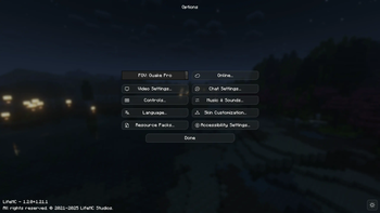 menu dark