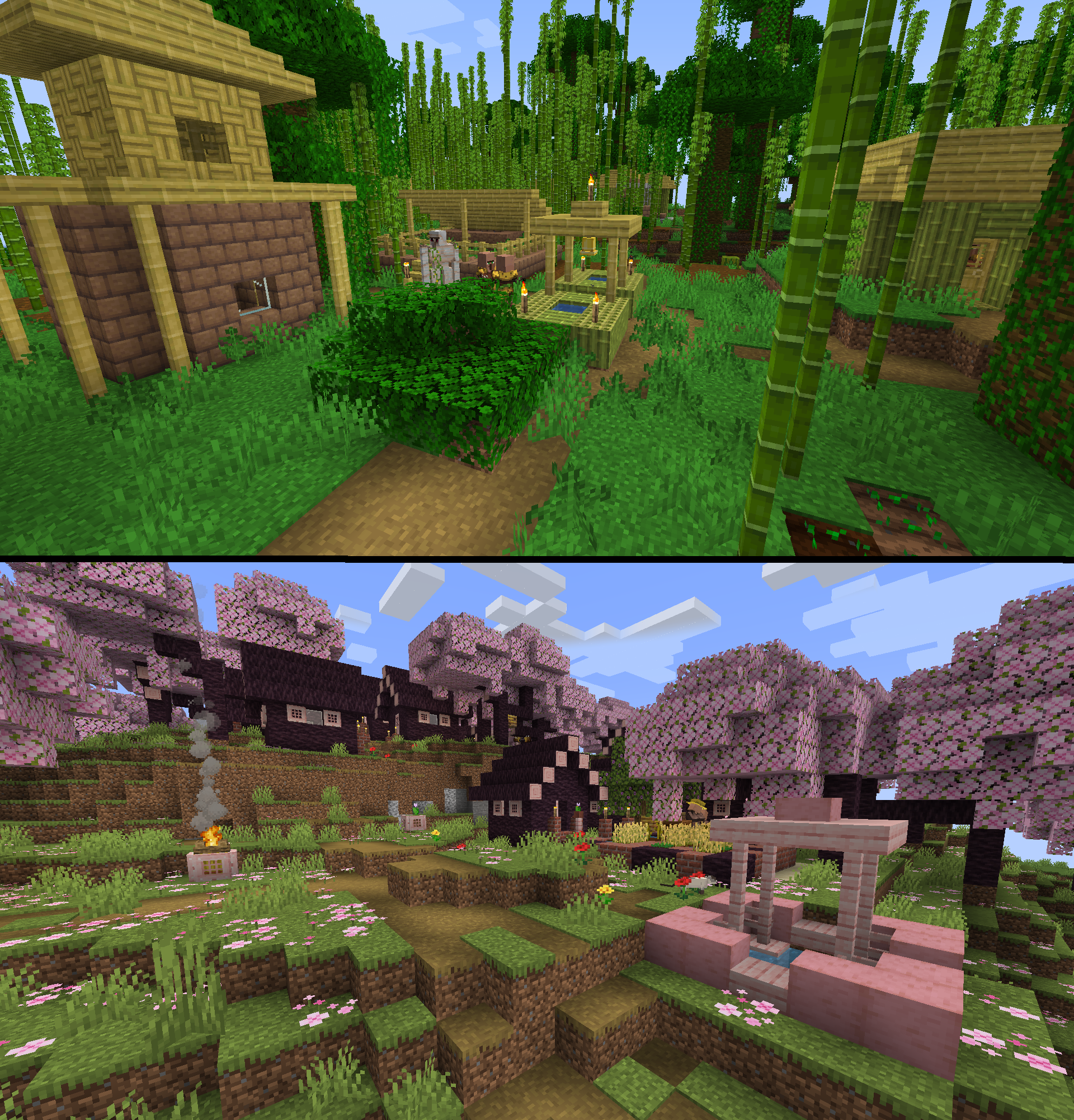 Bamboo and Cherry Villages!