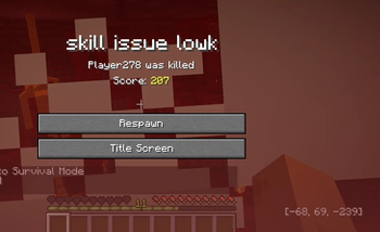 Custom Death Screen