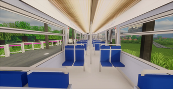 Interior of the RATP "Blanc" and "Vert Jade" liveries