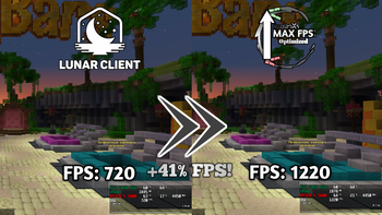 Test FPS in 1.20.1 FABRIC: Lunar Client vs My Modpack