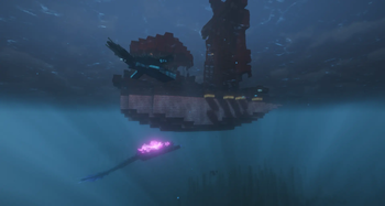 Water Monsters Close to a Ship