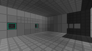 A test chamber, built with the blocks of the mod