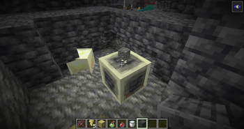 Sulfur cube with deepslate inside