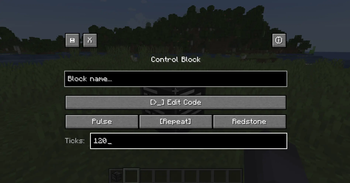 Control Block Screen