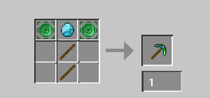 Malachite Pickaxe Crafting Recipe