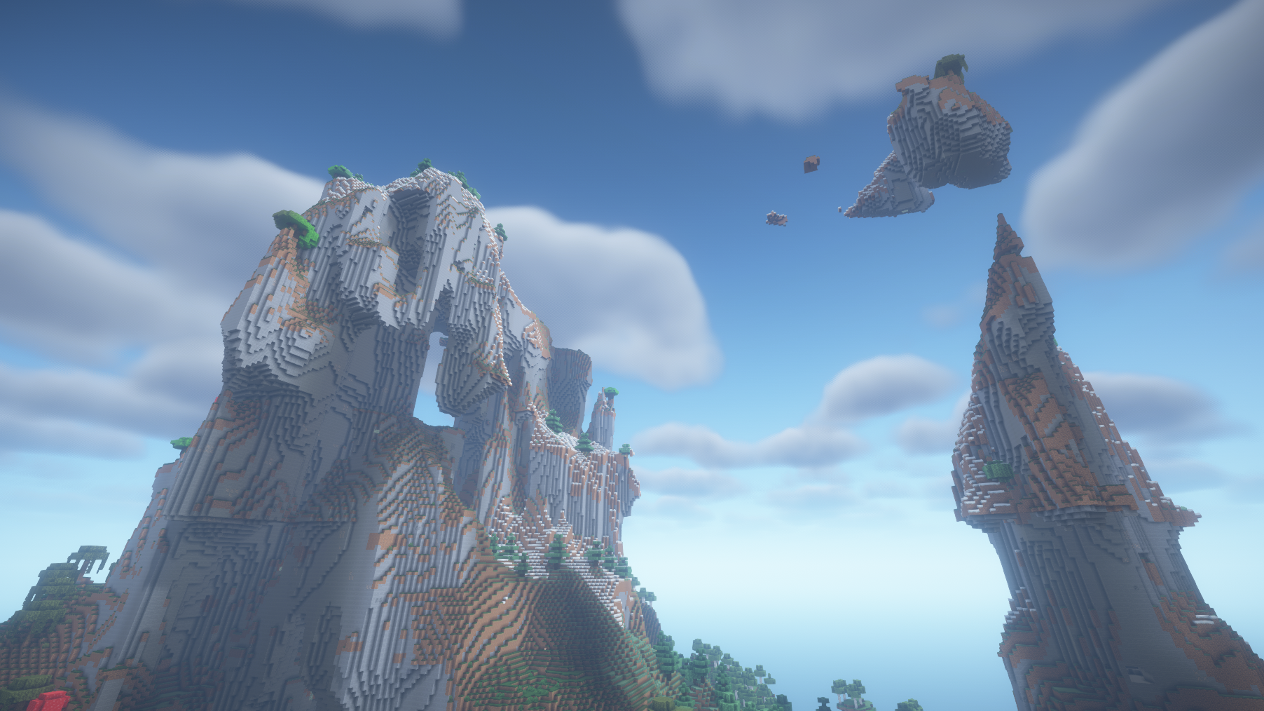 This is how the amplified terrain looks with bsl shaders