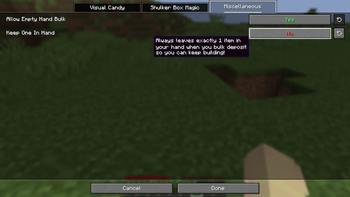 Config menu (midnightlib)