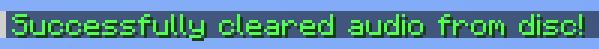 /audiodisc clear