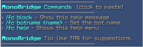 Commands
