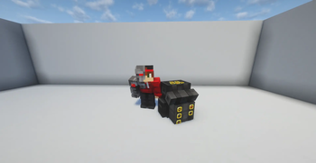Scale size of a placed backpack