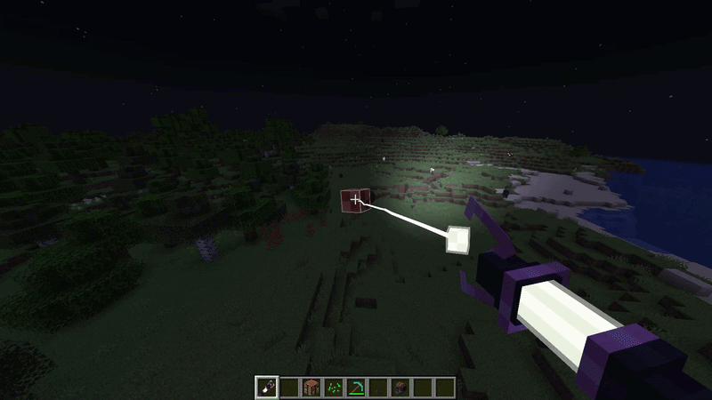 searchlight on a moving sable level