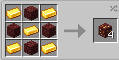 Nether gold ore recipe