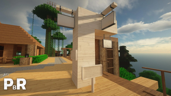 Pale Oak planks and signs