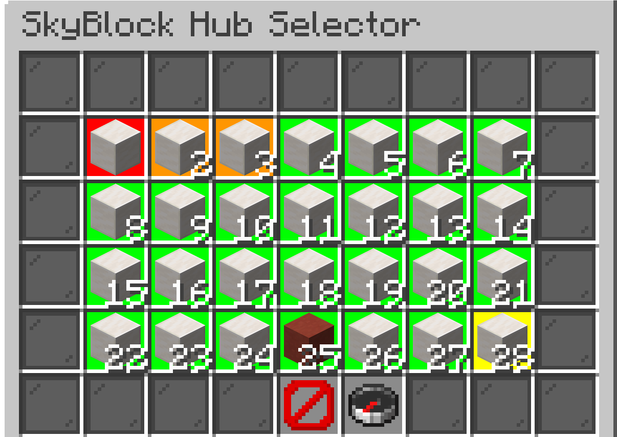 Hub Selector Colors