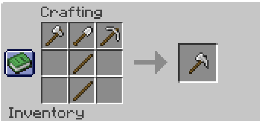 Paxel crafting recipe.