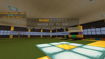 Blackjack, waiting for the deal