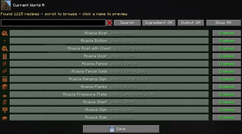 Vanilla recipe editor