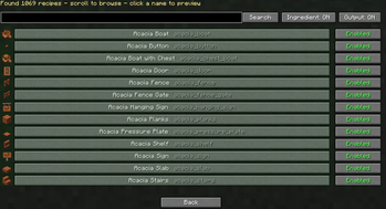 Toggle vanilla recipes