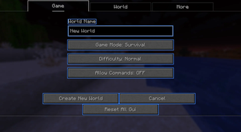 World Creation - Editing GUI!