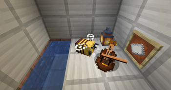 Another angle of bee playing Violin