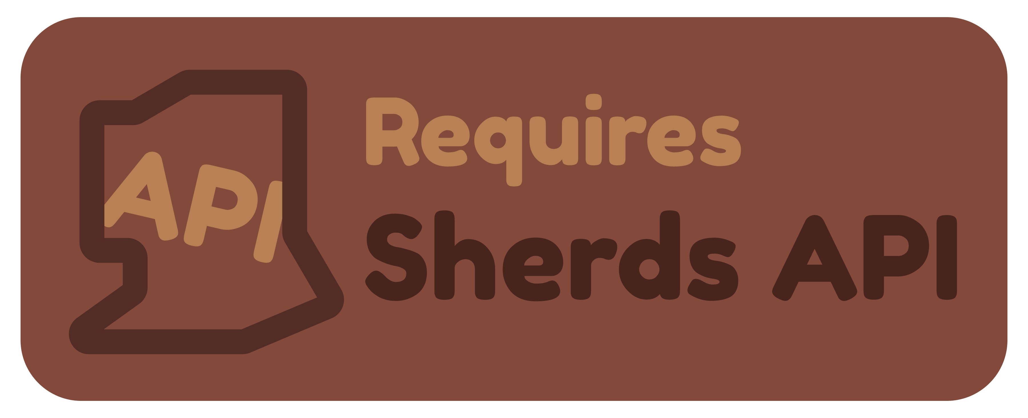 'Requires Sherds API' badge