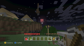 Blood moon event using Golden Days resourcepack